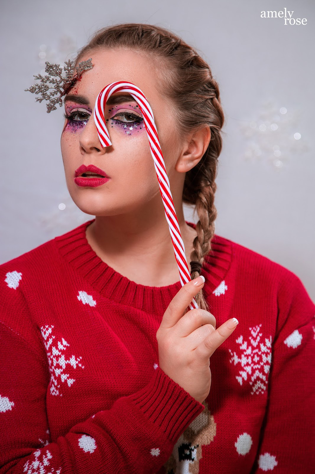 Amely Rose, german influencer und deutscher fashionblog christmas makeup tutorial horror sfx Amely Rose, german influencer und deutscher fashionblog christmas makeup tutorial horror sfx