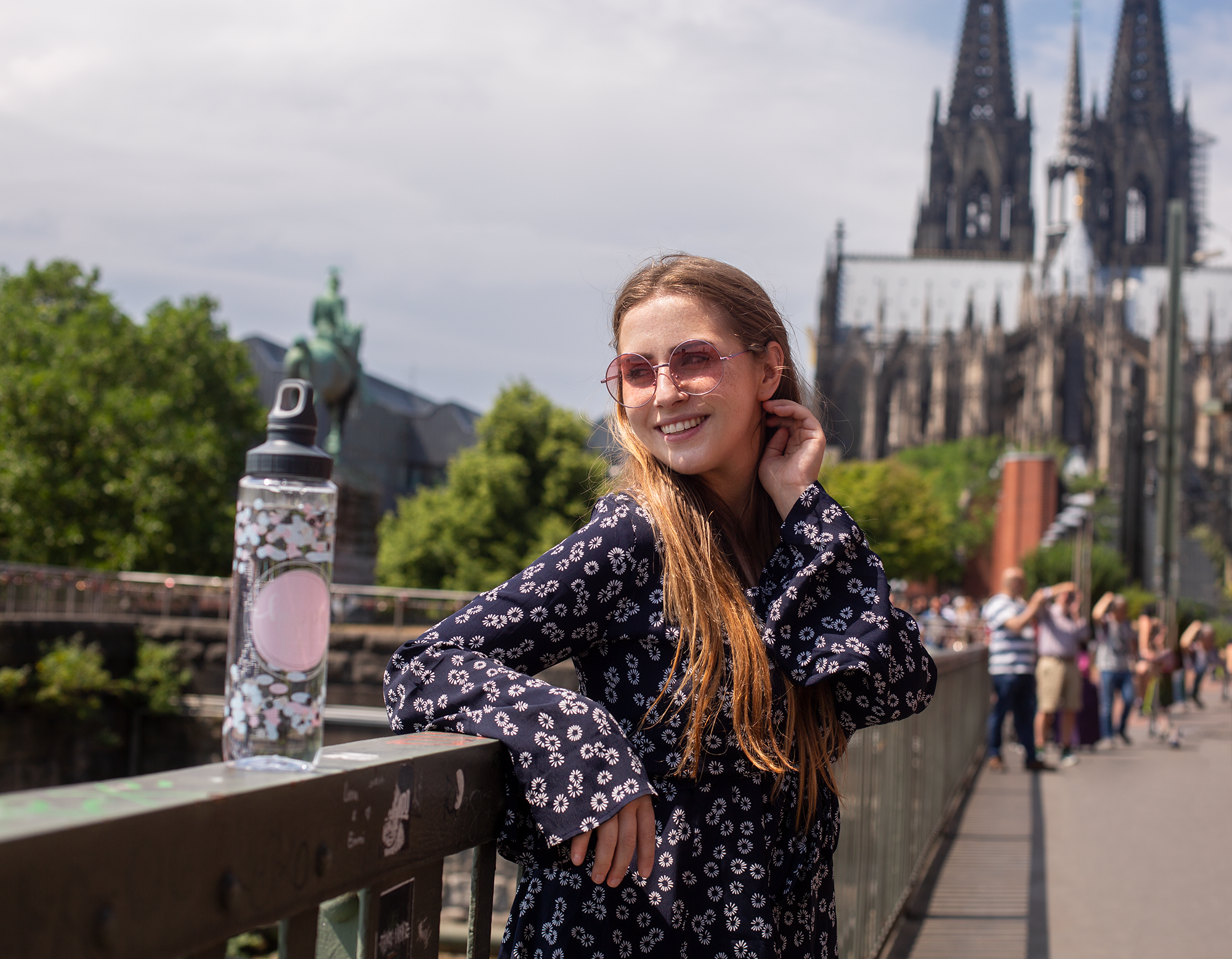 Amely Rose Citytrip Köln CGN trinkflasche Emsa Hitzewelle Sommer in Deutschland