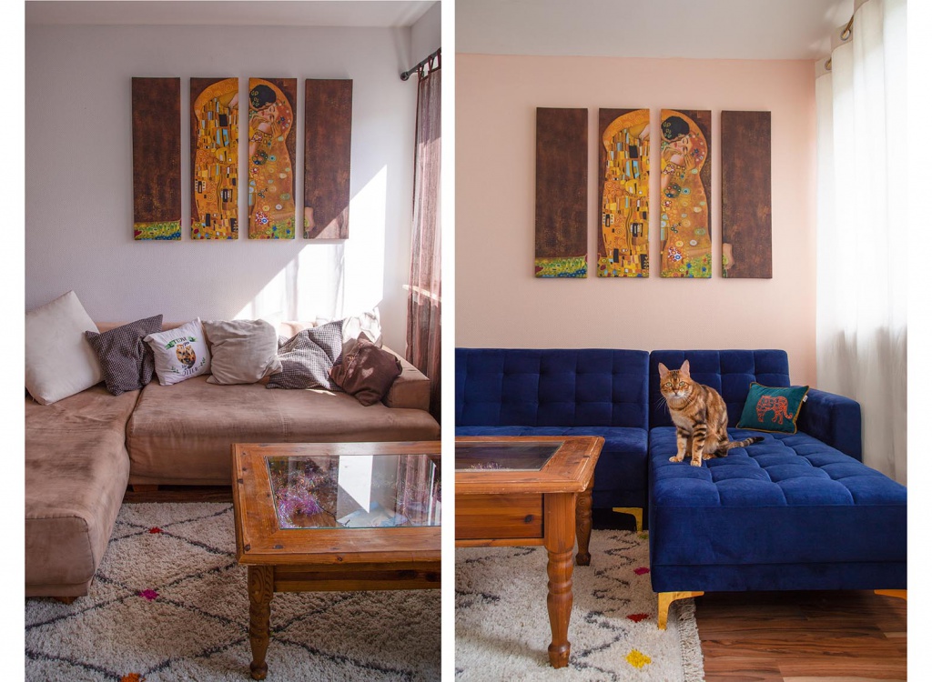 schöner wohnen,s choener wohnen, schönerwohnen farbe, schoener wohnen farbe, wohnzimmer, interior, interiorinspo, interiordesign, samtcouch, samt couch, samt sofa, blaue couch, royal blue, cat, katze, kitten, kitty, bengalkatze, amely rose, living room, umgestalten, wand streichen, room make over, amely rose, interiorlover, renovieren renovierungs tipps, wohnzimmer update, roommakeover, 