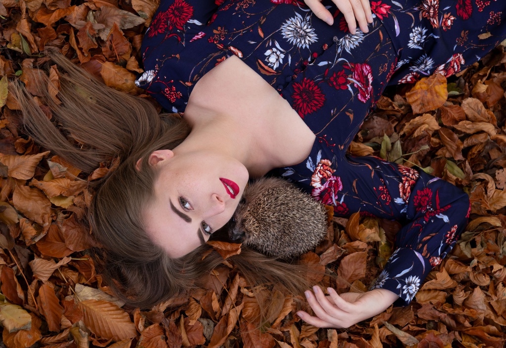 autumn, autumnlook, autumnfashion, autumnportrait, portrait, pet, petportrait, pet portrait, igel, hedgehog, sonic, autumndress, amelyrose, amely rose, amely_rose, herbst, herbstmode, autumnfashion, autumn fashion, 